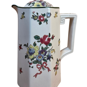 Royal Doulton "Old Leeds Sprays" Ceramic Pitcher With Lid