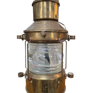 Ankerlight Brass Kerosene Ships Lamp With Handle And Original Glass